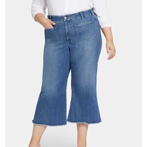 NYDJ wide leg patch pocket crop jeans size 22W petite